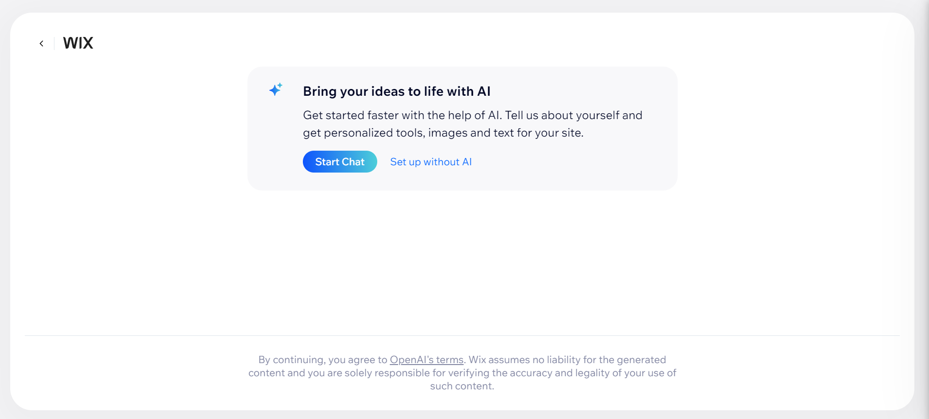 Wix ADI features
